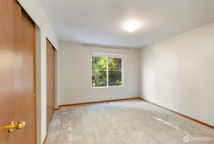 Oversize second bedroom on upper floor. New carpet!