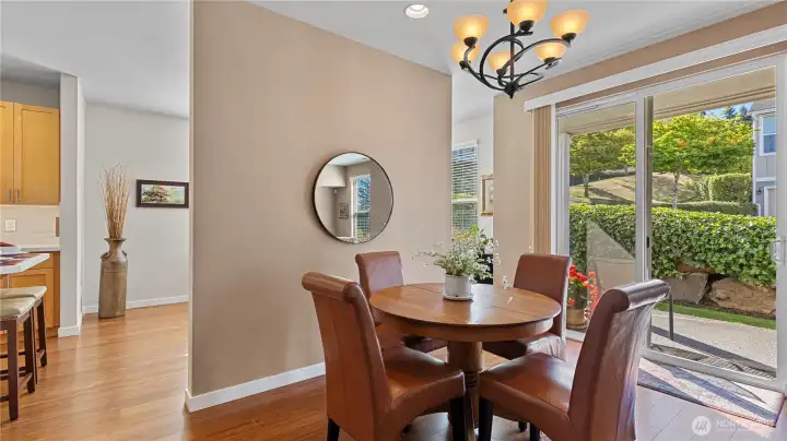 Formal Dining Room with access to the Private Patio!