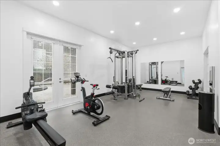 No need for a gym membership when you can utilize this updated gym within walking steps of your front door!