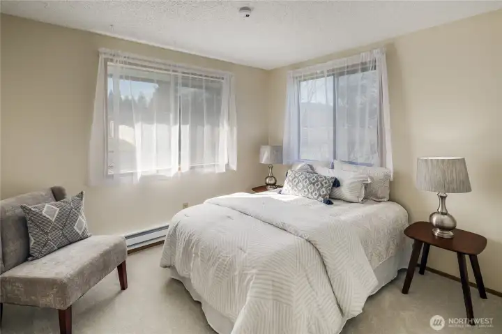 Guest bedroom...new paint and carpeting.