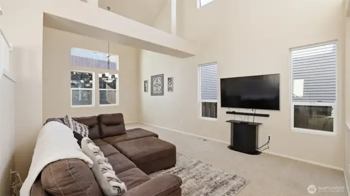 This light-filled sitting area creates a calm space to recharge and relax.