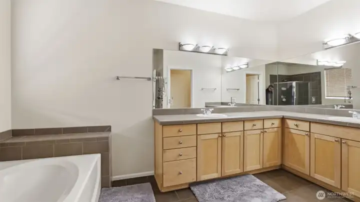 Thoughtfully designed with double vanity allowing optimal space to get ready in the mornings.