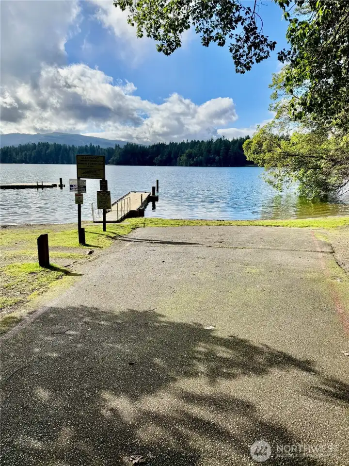 One of 6 developed beaches and boat launches