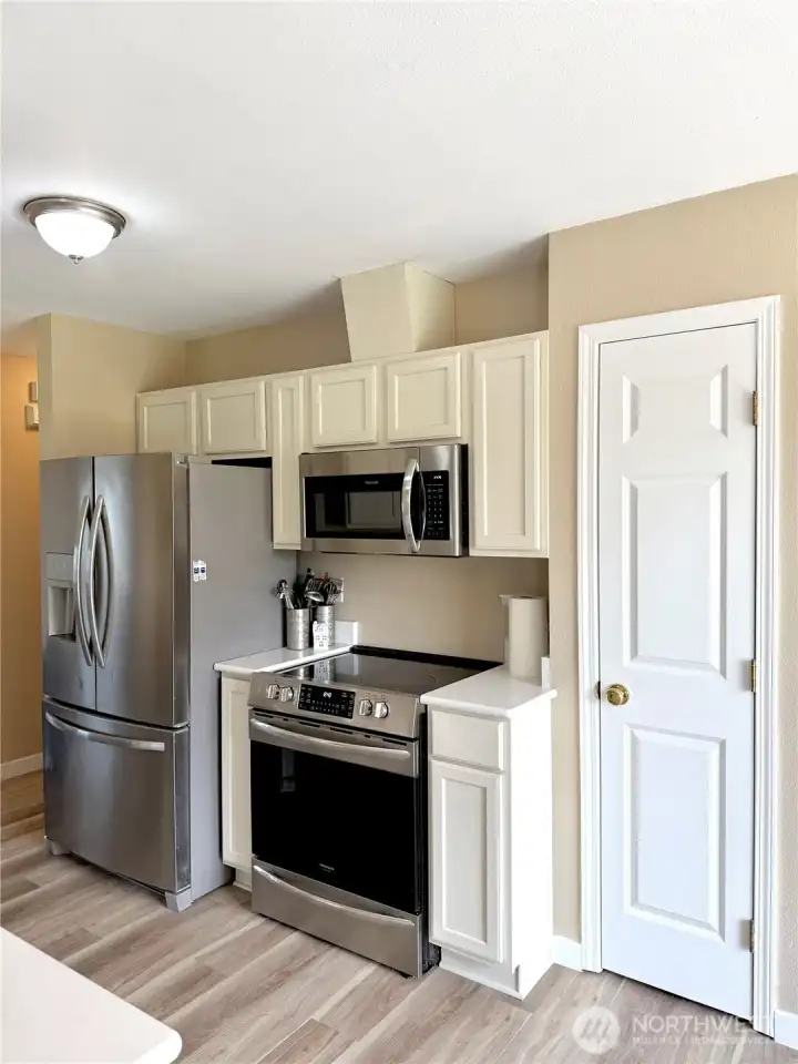 Kitchen with door for pantry