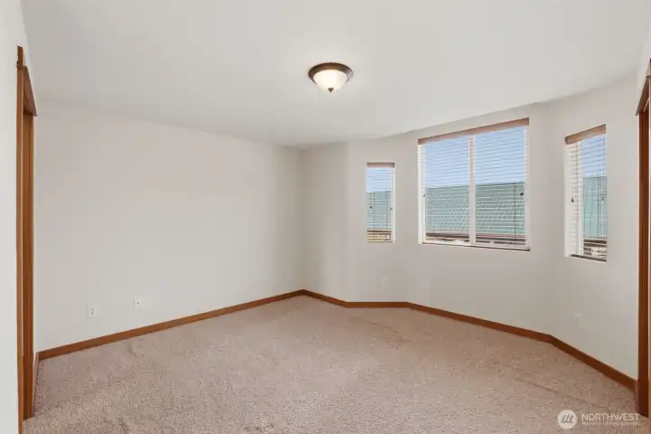 Primary bedroom with Jack and Jill Bathroom