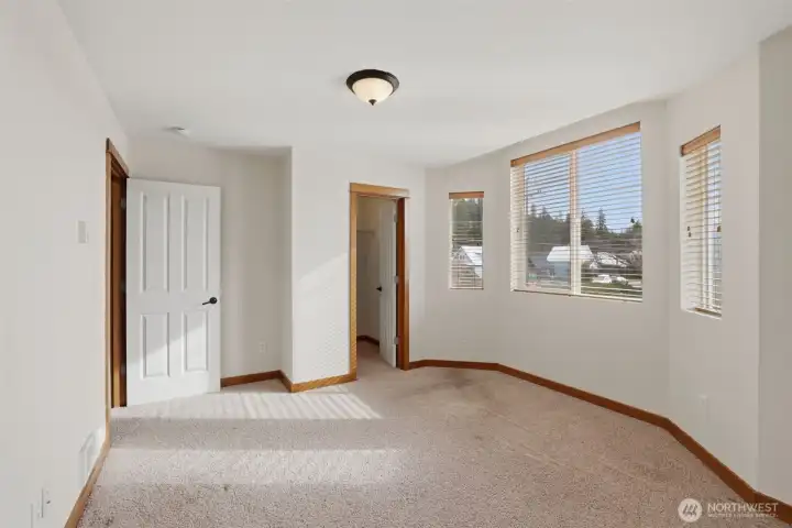 Bedroom 2 w large walk in closet.