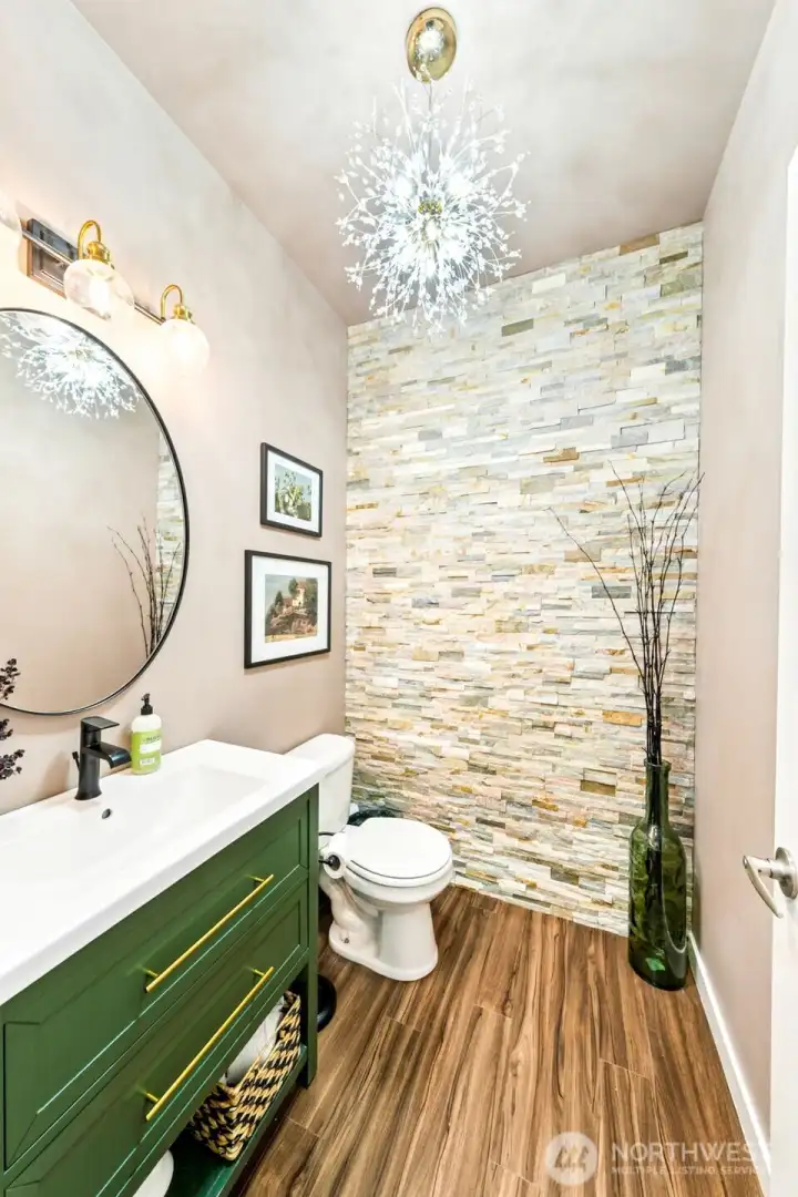 Half bath on the main level