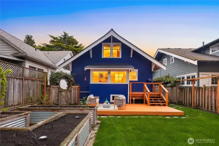 Raised garden beds with irrigation installed - a garner's dream!