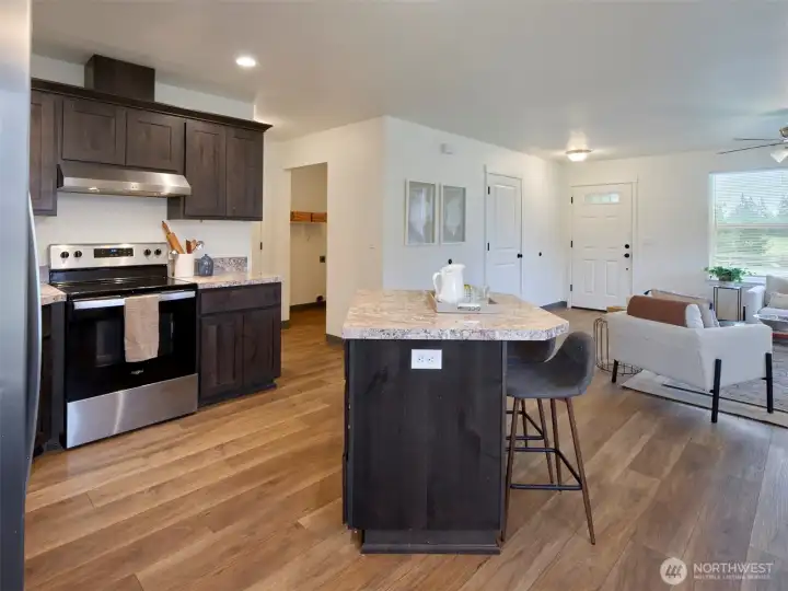 View of house from back of lot Looking East