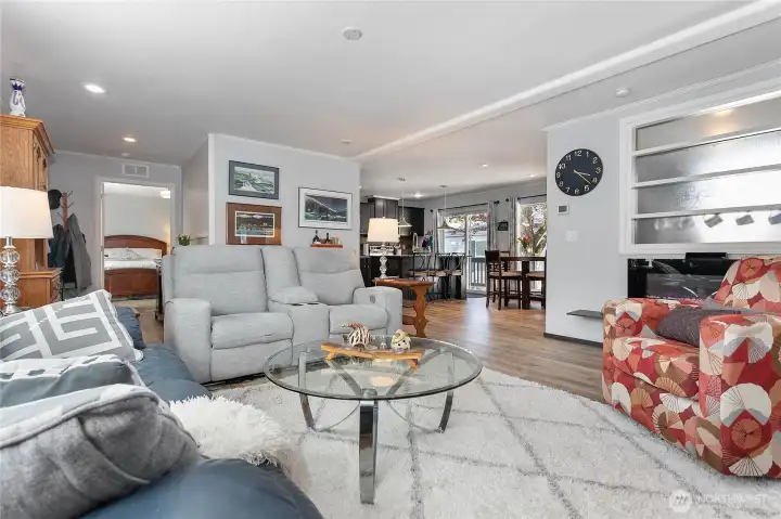 Amazing light in this open Living Room