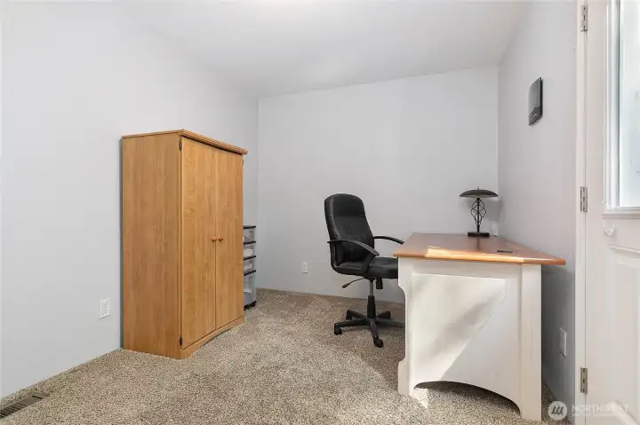 Bedroom/office off of back deck