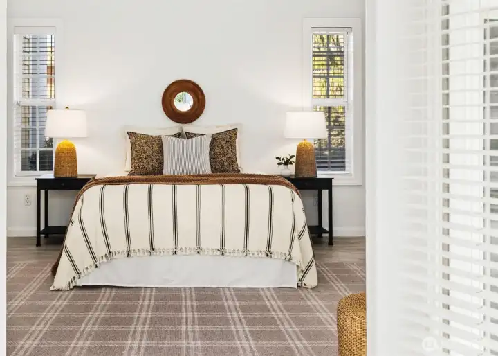 Primary Bedroom Suite opens thru french doors to private patio