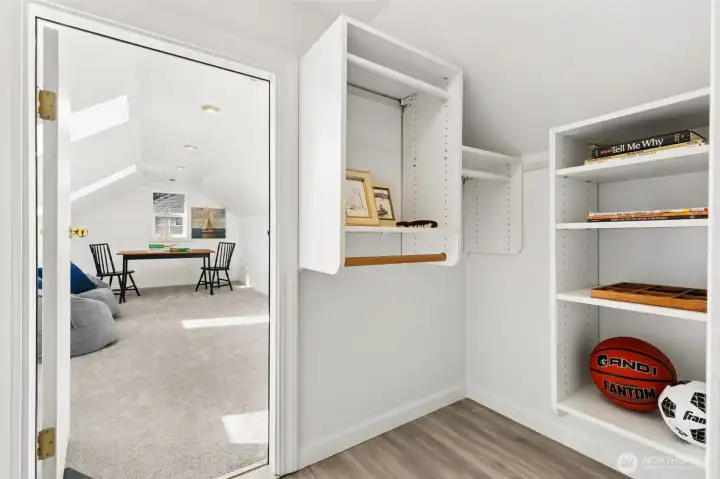 and thru this closet - the SECRET ROOM