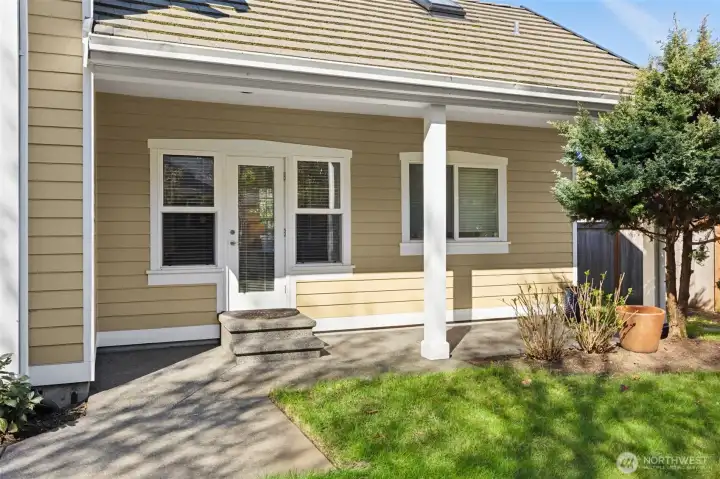 Primary's private patio