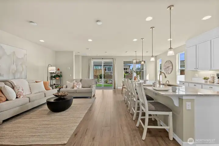 Spacious, open floor plan - designed for todays lifestyle