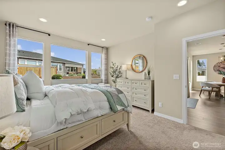 Primary Suite at the back of the home