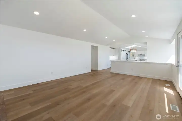 New luxury vinyl plank flooring.