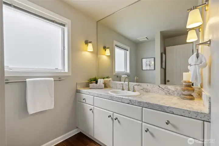 Main floor powder bath conveniently located off the entry.