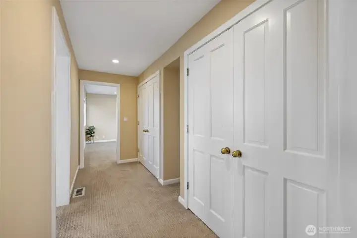 Double closets in Primary Suite.