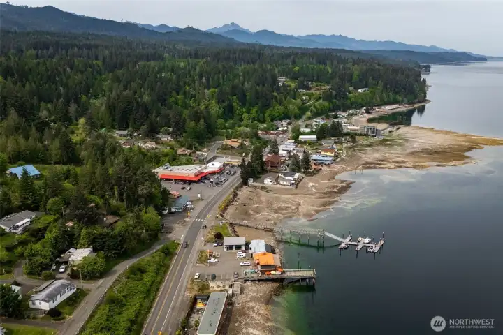 Looking towards Hoodsport and the Olympic National Park