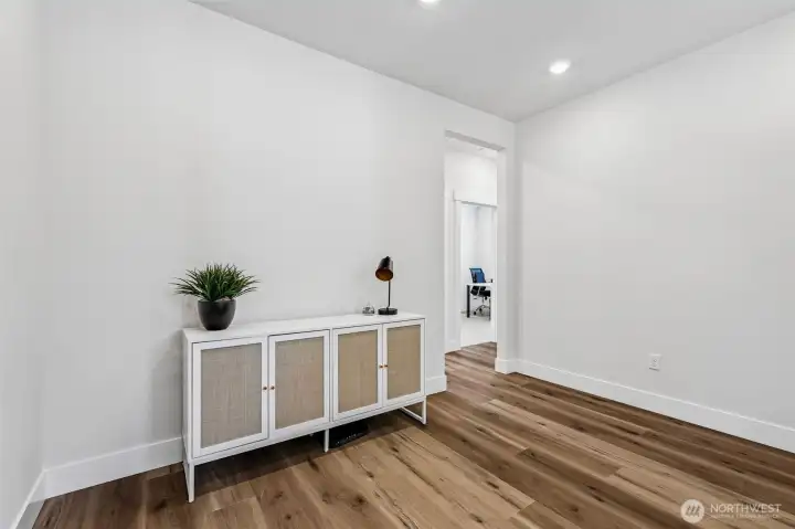 Upper level loft provides optimal living space as well as separation between the primary and secondary bedrooms. Photo is same floor plan on Lot 1-homesite details can vary-see site agent