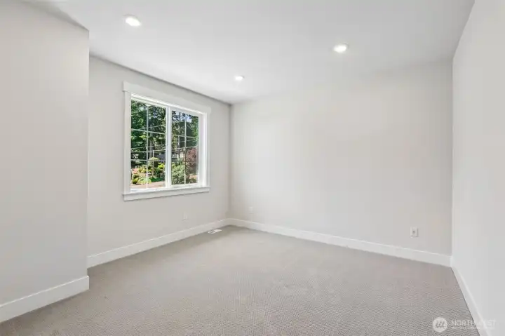 Upper 3rd bedroom is ready for your vision. Photo is same floor plan on Lot 1-homesite details can vary-see site agent