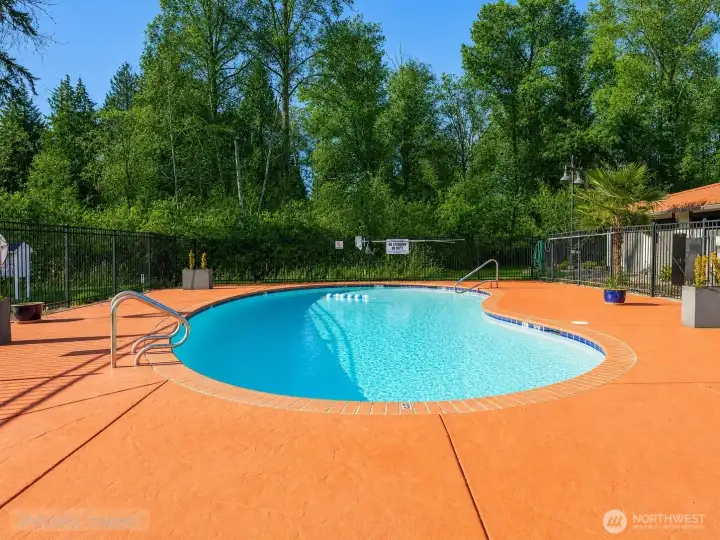 Imagine floating the hot days away in the community pool.