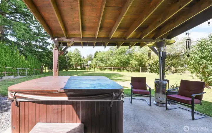 Covered back patio