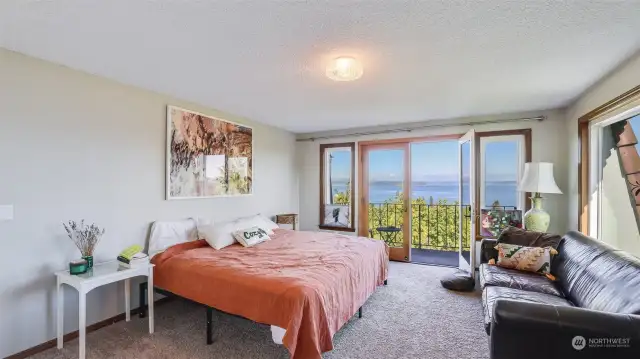 Spacious, light & airy with a perfect view of the Olympic Mountains.