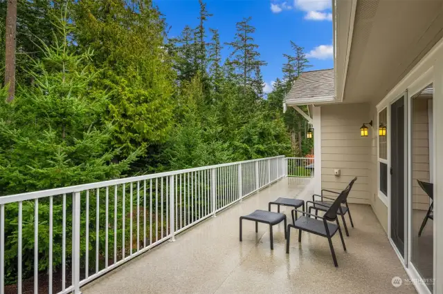 Unwind here and watch the wildlife in the trees. Enjoy eagles, various bird species, deer, and squirrels as they frolic and play.