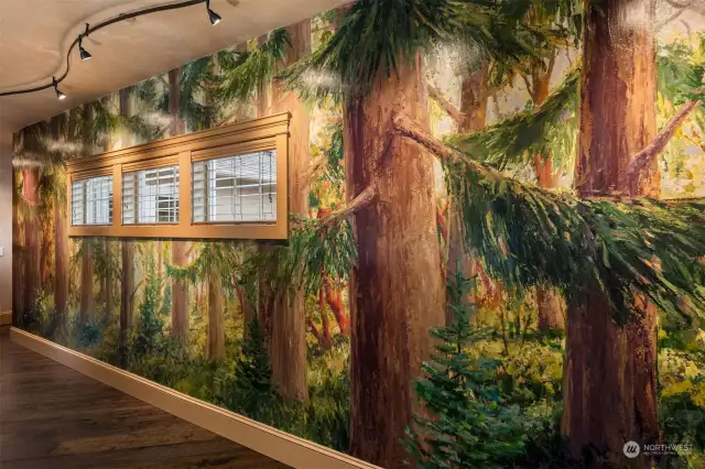 The outdoors seamlessly transitions into the home, with precise lighting strategically placed throughout to highlight the stunning features in every room.