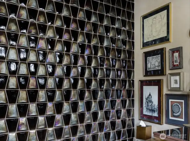 Glass tiles are gorgeous.