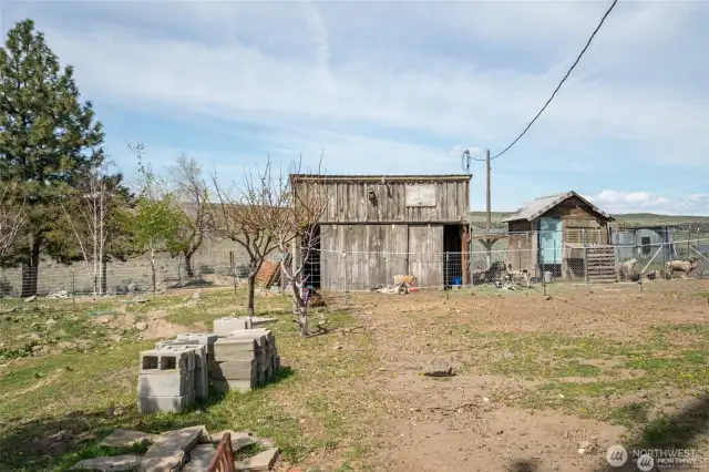 Barn & chicken coop.