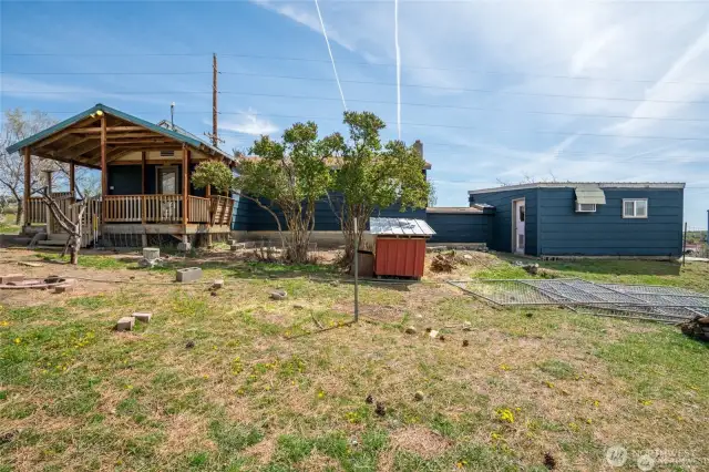 View of the back of the home.