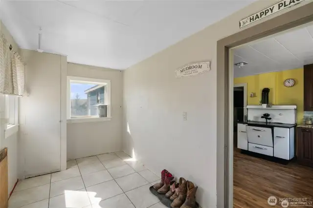 Mud room.