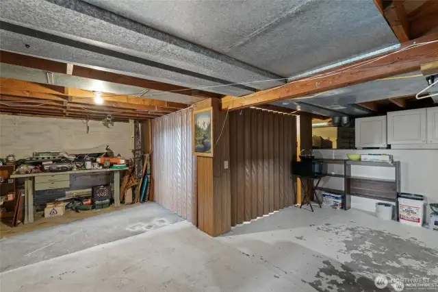 Unfinished basement.