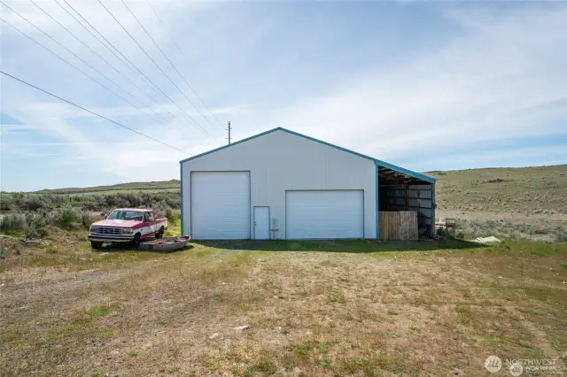 Insulated & heated 40'x 60' shop with attached carport.