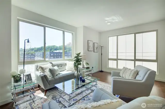 Main Floor Living Room with Southern View