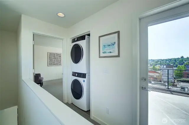 Upper Level Hallway/Laundry & Deck Access