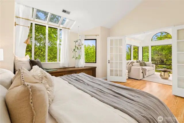 Large bedroom private with beautiful views