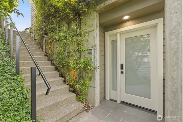 Head down from the driveway. This is the door to the Dadu