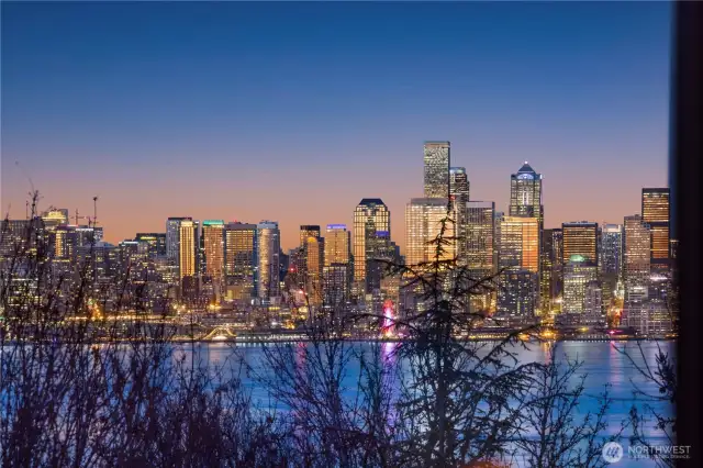 The twilight sunsets are fantastic on the city!