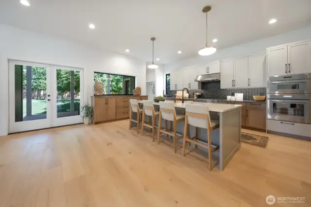 High ceilings, big windows, quality finishes.