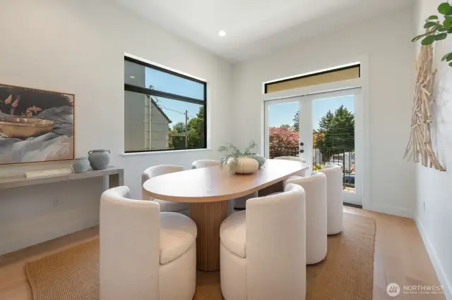 Formal dining room.