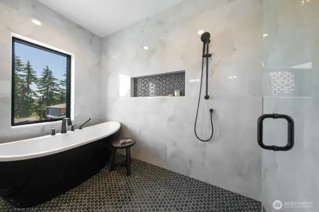 Primary bath; with deep soaking tub you will love this sanctuary.