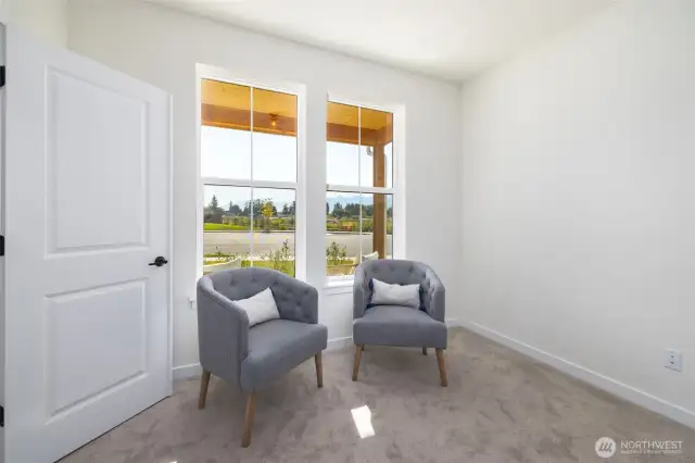 Double doors into the main level office/bedroom.