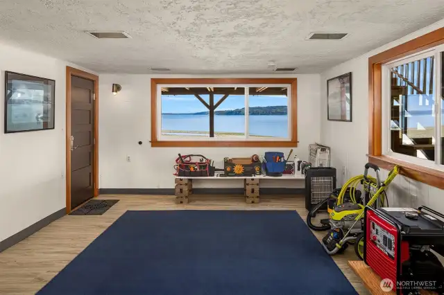 Lower level offers extra living space to play with for whatever your needs are.