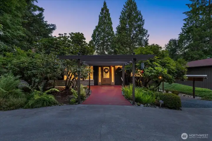 Spacious daylight rambler serves as the main home.