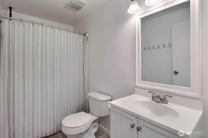 Hall bathroom.