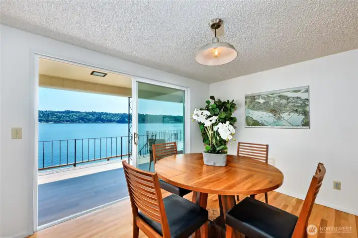 Sliding glass door from dining area.  Open the door and let the ocean breeze in.  Breathtaking views.